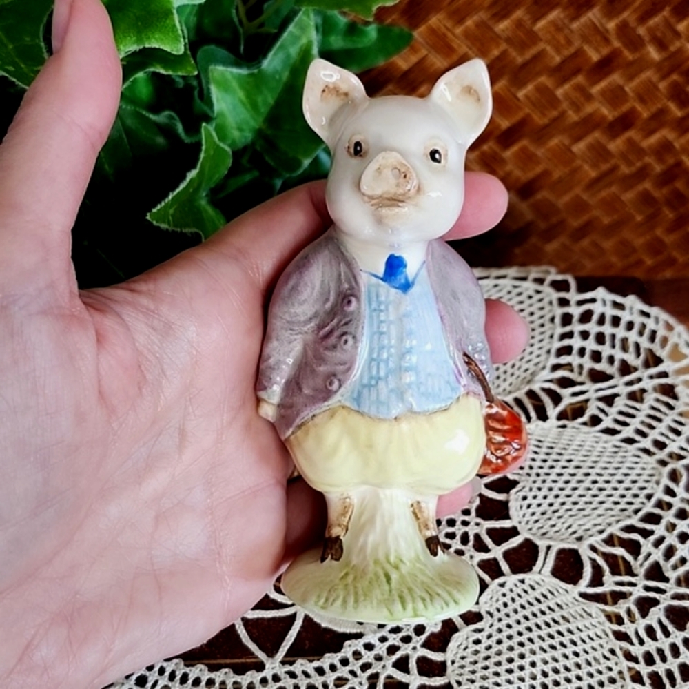👉*RARE VTG* BESWICK BEATRIX POTTER "PIGLING  BLAND" FIGURE 1956 ~EXCELLENT COND